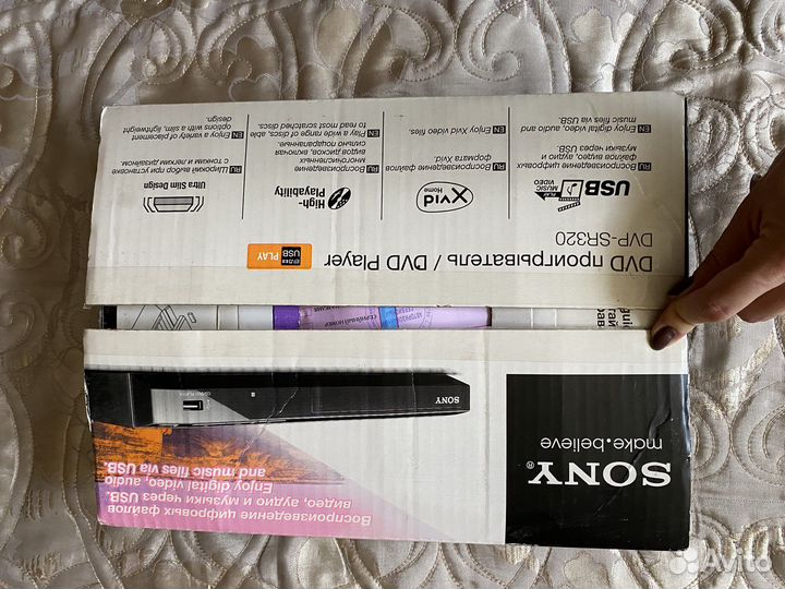 Dvd плеер sony dvo-sr320