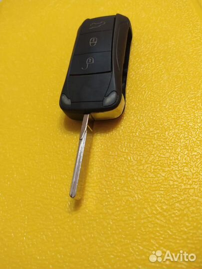 Выкидной трехкнопочный ключ зажигания для Porsche