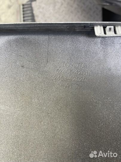 Накладка на задний бампер toyota rav 4