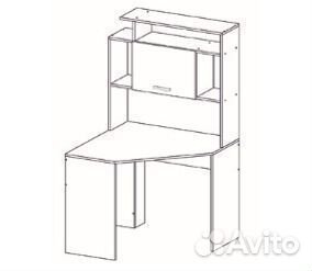 Стол компьютерный угловой пкс-8 Памир Венге/Дуб