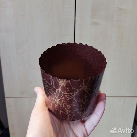 Форма бумажная для выпечки куличей 90*90