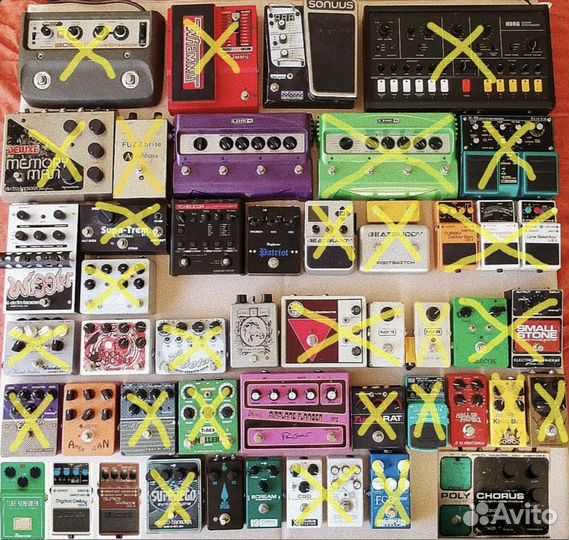 Много педали примочки для гитары и баса редкие