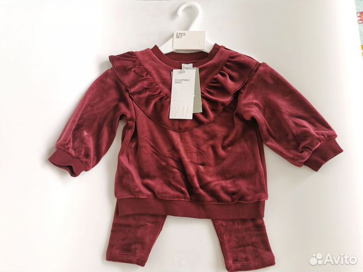 Костюм для девочки H&M, новый, 68, 74