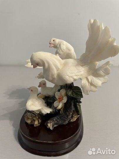 Pavone слон Huda italy голуби ваза фарфор