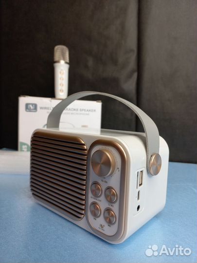 Переносная караоке колонка bluetooth