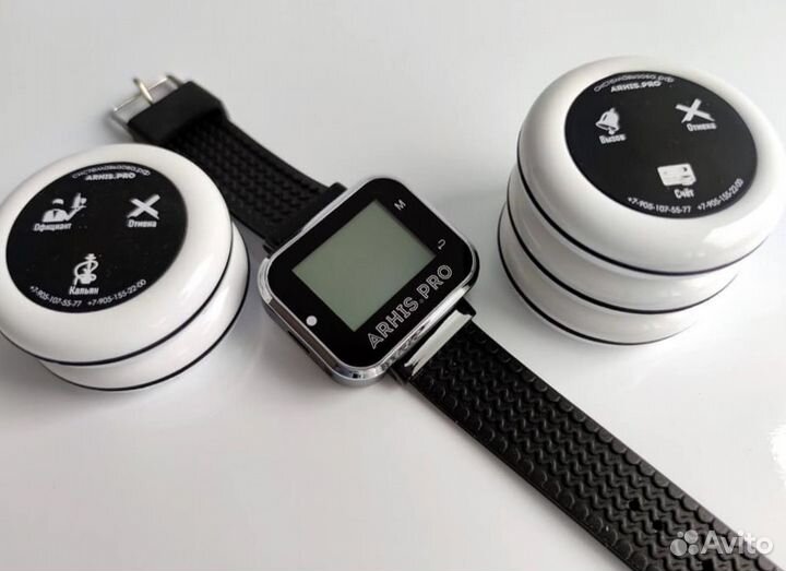 Кнопка вызова персонала, официанта, часы-пейджер