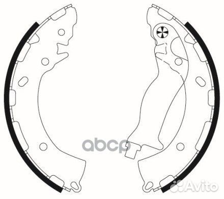 Колодки тормозные барабанные перед NS6013 N
