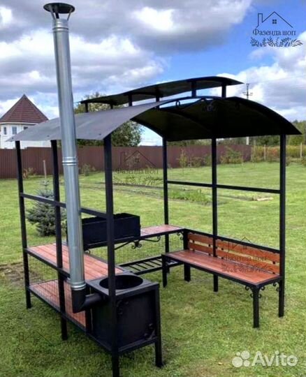 Мангал loft с крышей