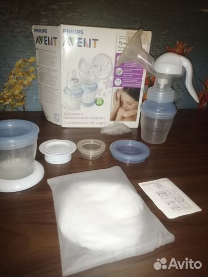 Ручной молокоотсос Philips Avent с допами