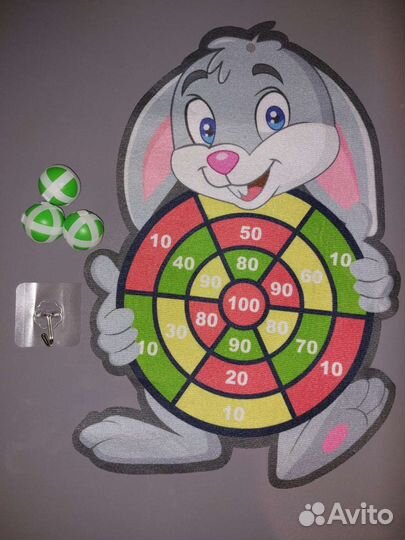 Дартс для детей на липучках мартышка заяц слон