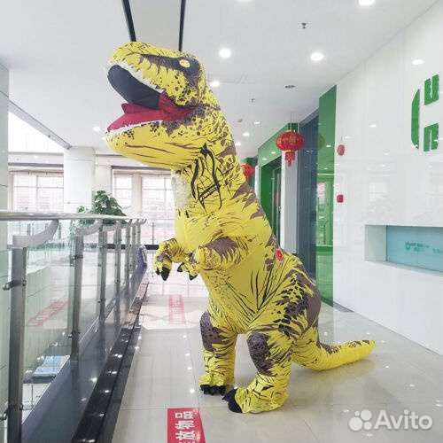 Надувной костюм динозавра (аренда)