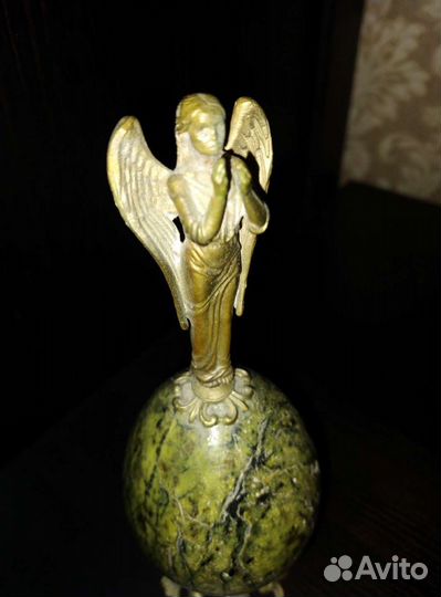 Яйцо пасхальное малахит латунь (СССР)