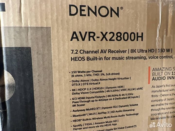 AV-ресивер Denon AVR-X2800H Black