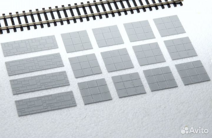 Железная дорога 1/87 Плиты для мощения площадей H0
