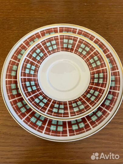 Блюдце и десертная тарелка Wallendorf