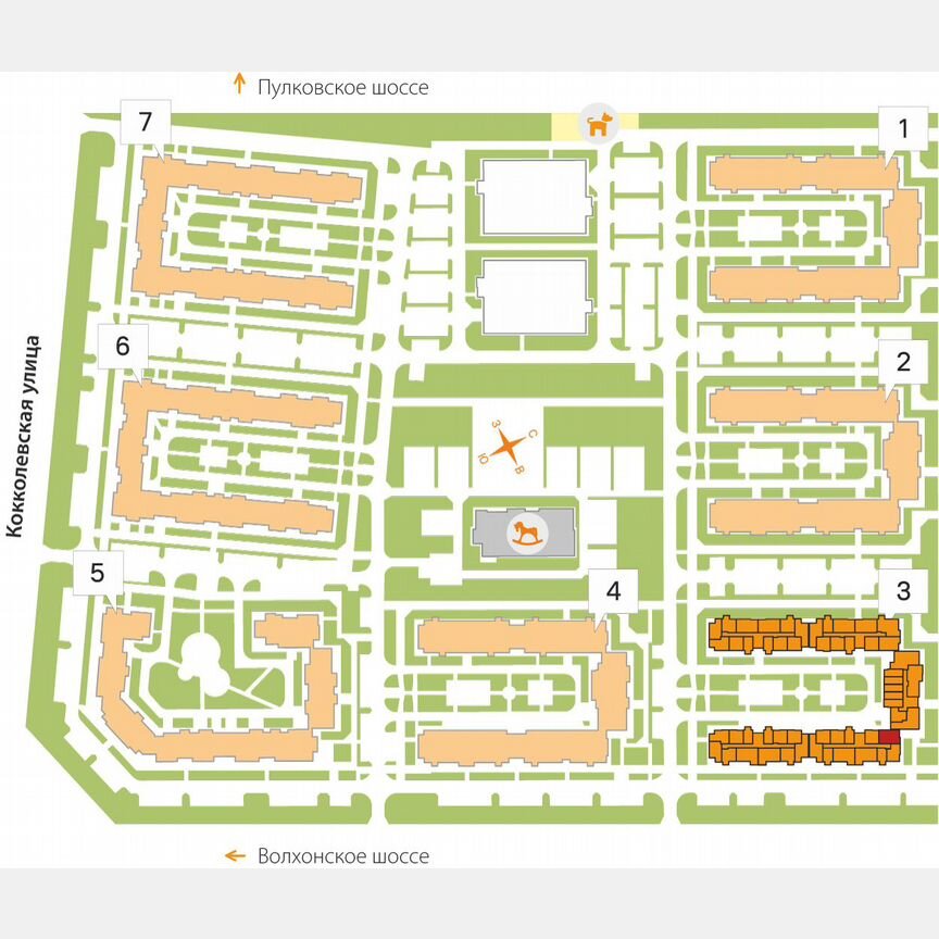 2-к. квартира, 53,7 м², 3/5 эт.