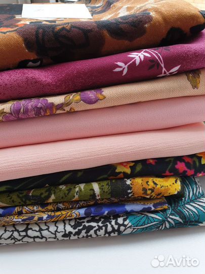 Отрезы ткани СССР, хлопок, сатин