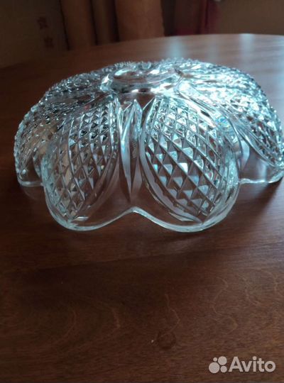 Ваза хрусталь для фруктов СССР