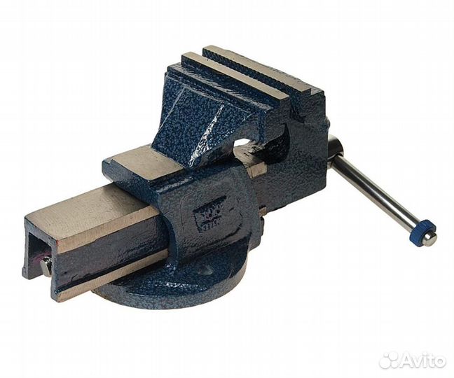 Тиски 100мм неповоротные стальные эврика