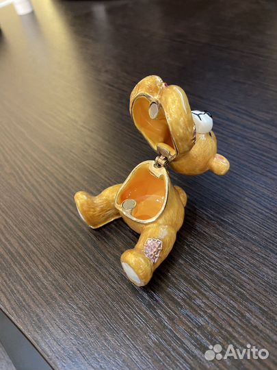 Шкатулка декоративная, металл. Медвежонок. Новая