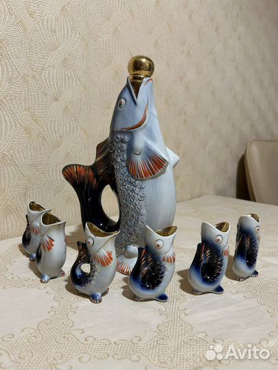 Набор для напитков «Рыба» старая Городница