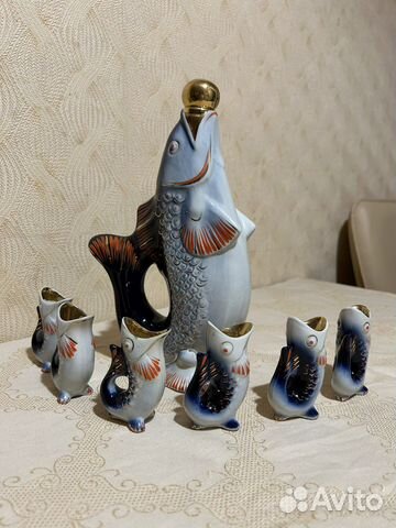 Набор для напитков «Рыба» старая Городница