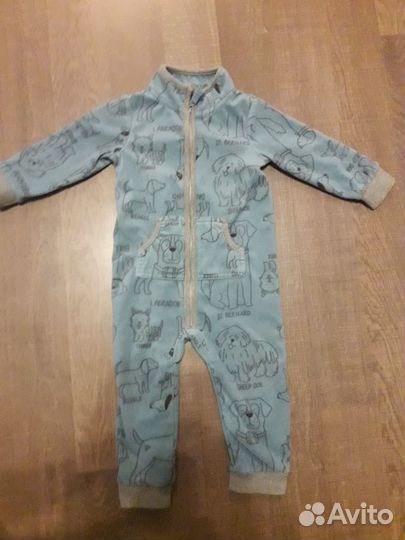 Комбинезон, флисовая поддева, шапка шлем