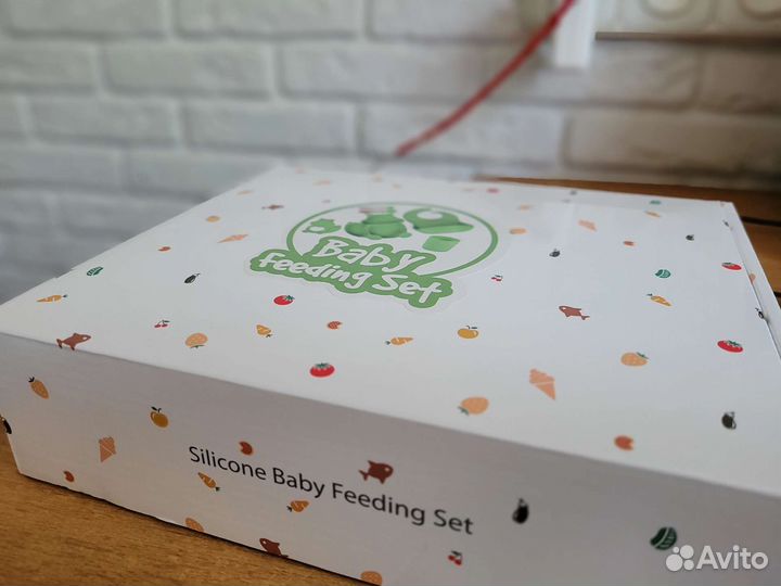 Подарочный набор детской силиконовой посуды