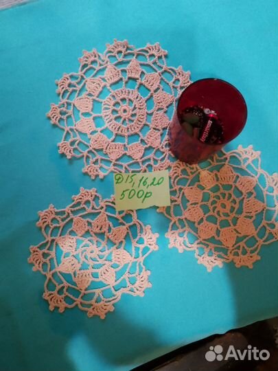 Вязаные салфетки