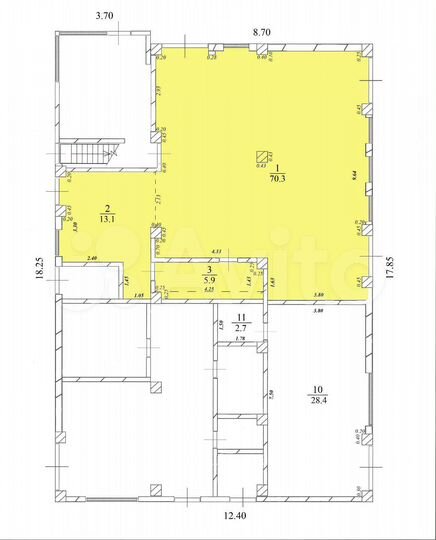 Аренда помещения 90 м²