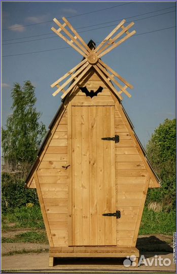 Уличный туалет деревянный оюн 162