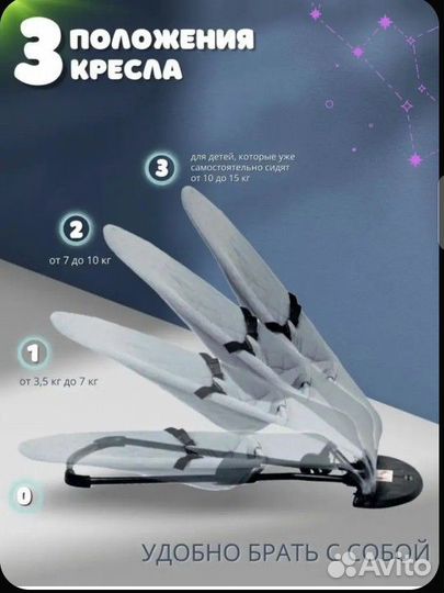 Шезлонг детский luxmom