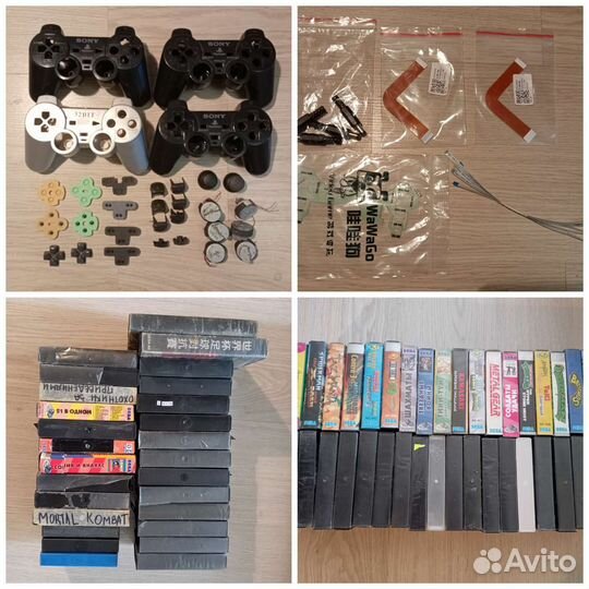 Боксы sega,sony ps2 джойстик,чипы,ленточный