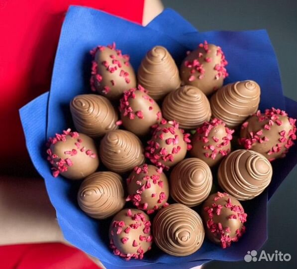 Клубника в шоколаде, наборы premium, букеты