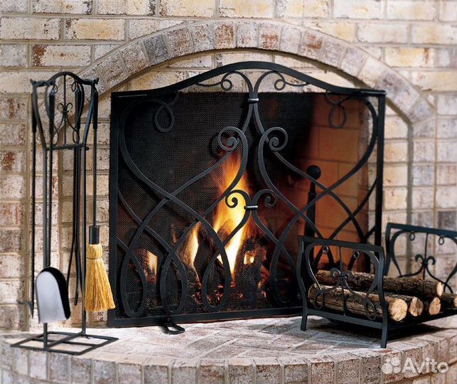 Кованый набор для камина