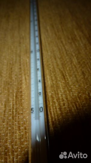 Новый термометр СССР (360 С, стекло)