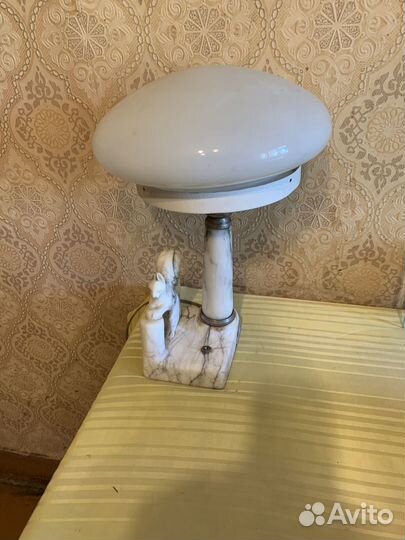 Лампа настольная мраморная СССР