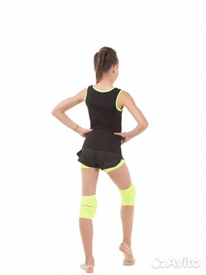 Шорты solo RG768.0-13 чёрный/лайм (р. 34)