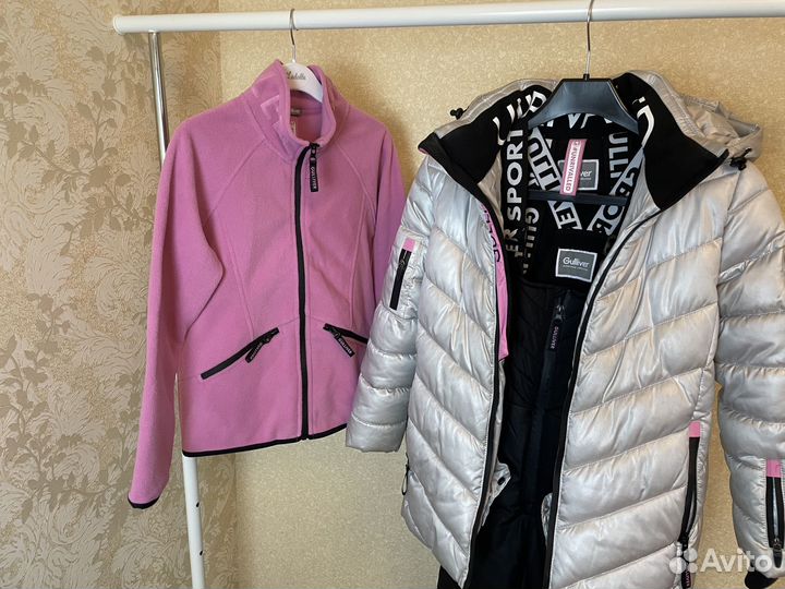 Зимний лыжный костюм на девочку