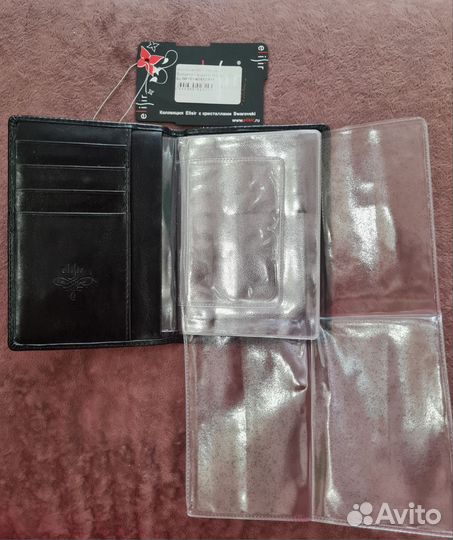 Бумажник водителя Elisir с кристаллами Swarovski