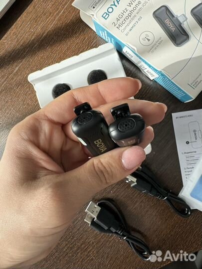 Петличный микрофон boya для iPhone