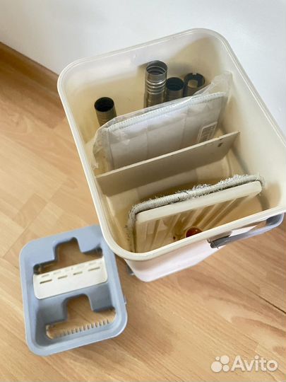 Швабра с ведром и отжимом бу