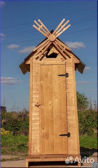 Дачный туалет деревянный HME556