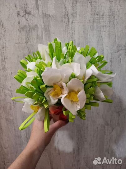 Букет из подснежников своими руками