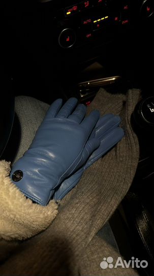 Перчатки женские кожаные 7