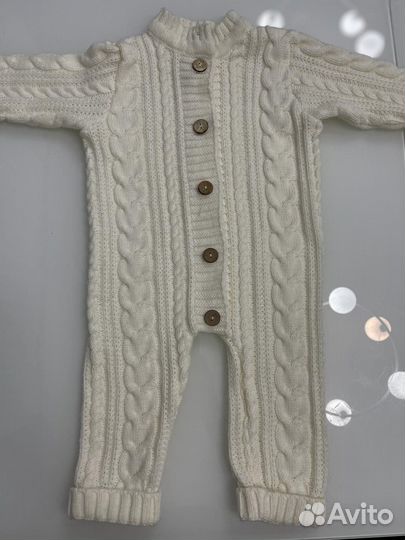Комбинезон вязаный 62-68