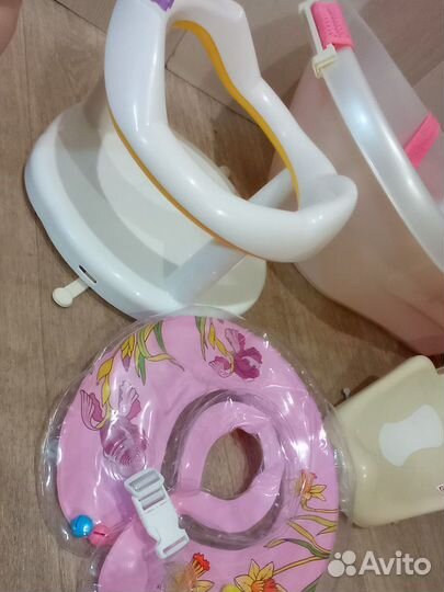 Ванночка для купания с гамаком, горкой и кругом