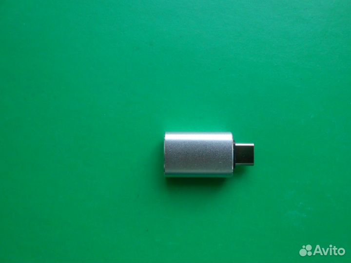 Переходник USB 3.0 (гнездо) type-C (штекер) металл
