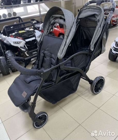 Коляска для двойни или погодок (слитный паровоз)