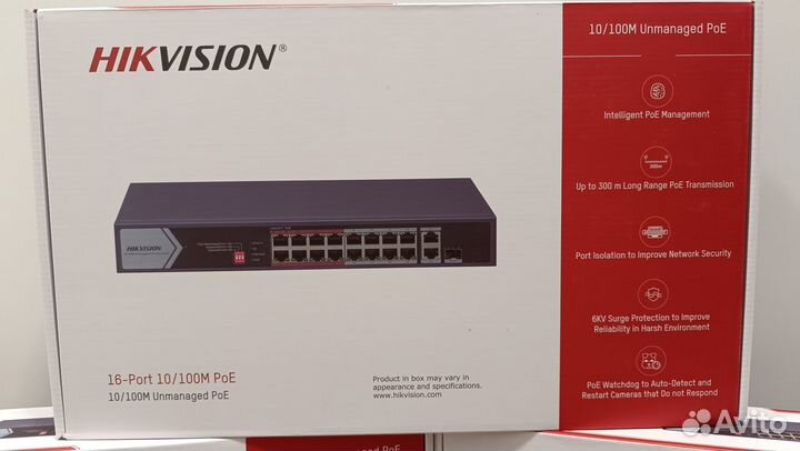 Коммутатор Hikvision DS-3E0318P-E/M(С)